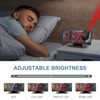 Upgraded Projection Alarm Clock, 4-Level Dimmer, 7.8" Large Screen, Snooze