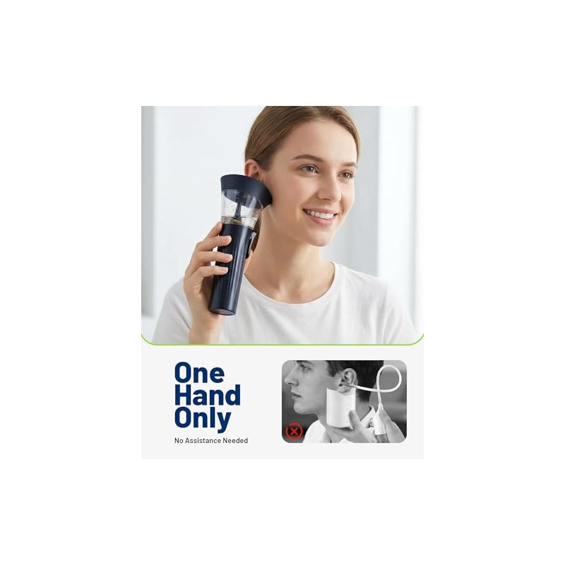 Upgraded Manual Ear Wax Removal Kit, One-Hand Control Ear Cleaner