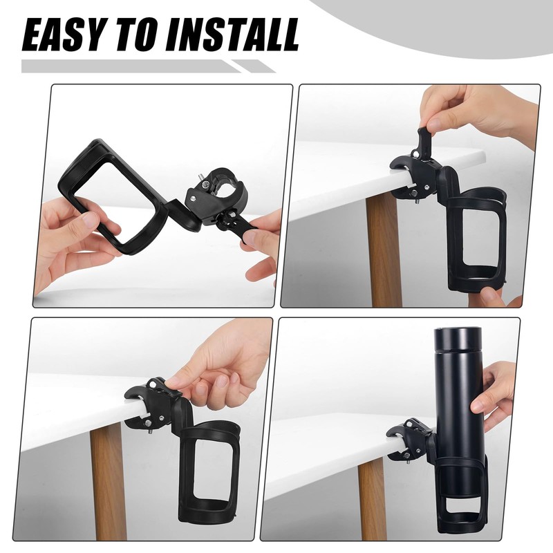 12 Pcs Water Bottle Holder Anti-Spill 360° Rotating for Desk