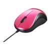Buffalo BUFFALO Wired BlueLED Quiet 3 Button Mouse Pink BSMBU108PK
