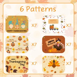 42PCS Thanksgiving Leftover Containers, Thanksgiving Tin Foil Containers with Lids Turkey Aluminum Disposable Food Storage Pans for Fall Party Leftovers, Holiday Treats, Thanksgiving Party Favors