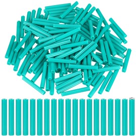 Lineshading 500pcs Expanding Plastic Screw Anchors 1/4" Hole Green Plastic Anchors for Concrete Tile Cement Bolt Expansion Tube for #10,11,12 Screws, Fix to Wall Drywall or Other Surface (2")
