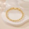 MELELIFE 14K Gold Bracelets for Women Bracelets for Men Simple