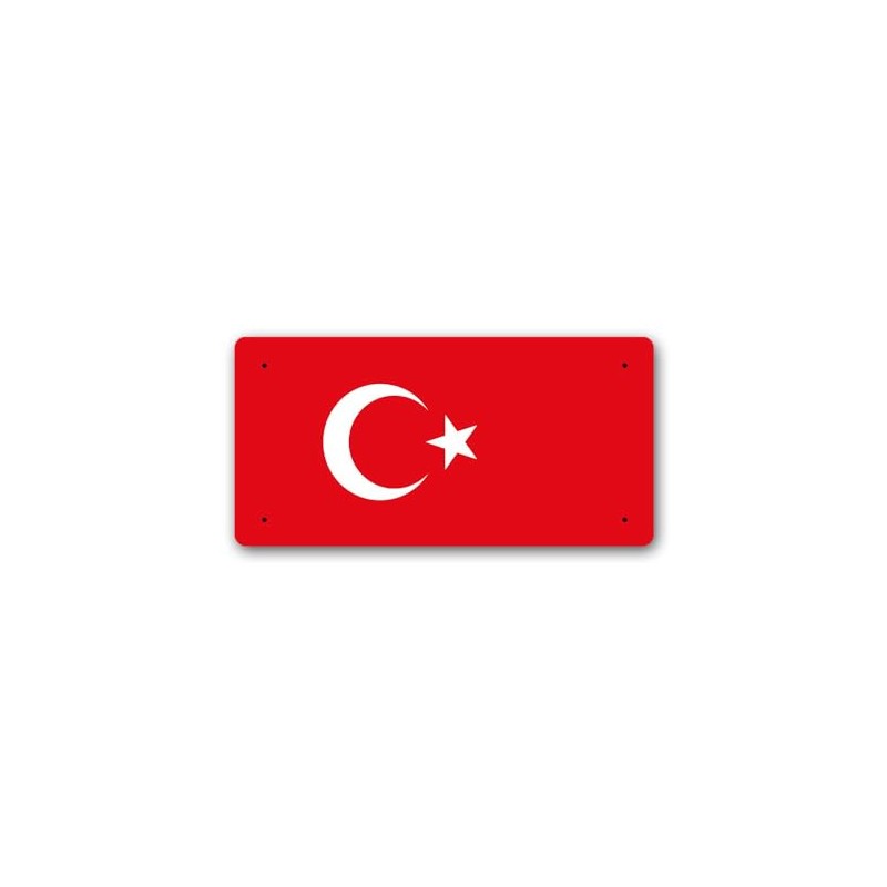McMug - Turkish Flag - Türkiye - Turkey Metal Sign,