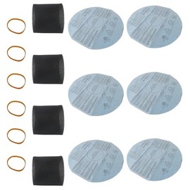 New DEARCOOL Complete for Shop Vac Filter Kit - Fits 5+ Gallon Models (6 Dry + 4 Foam + 6 Bands)