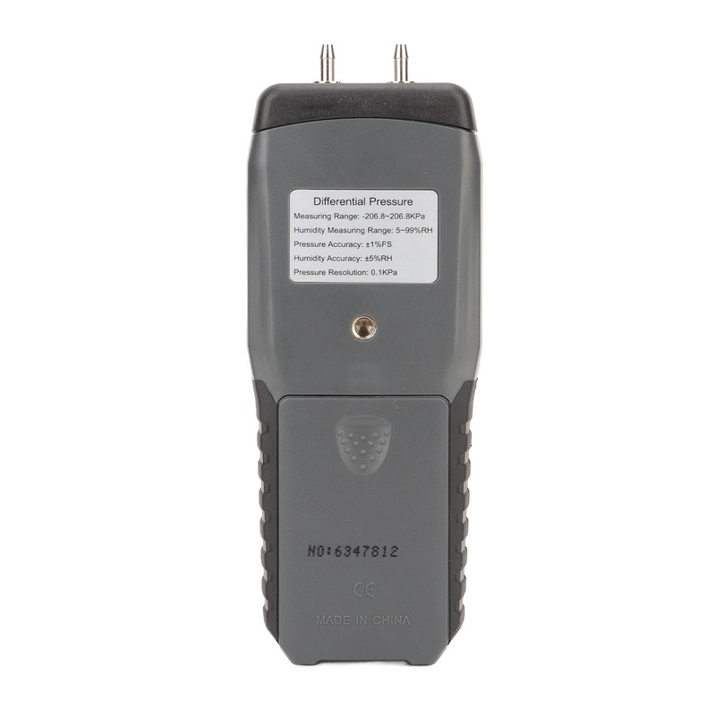 Differential Pressure Gauge LED Backlit Display Handheld Digital Gas Pressure