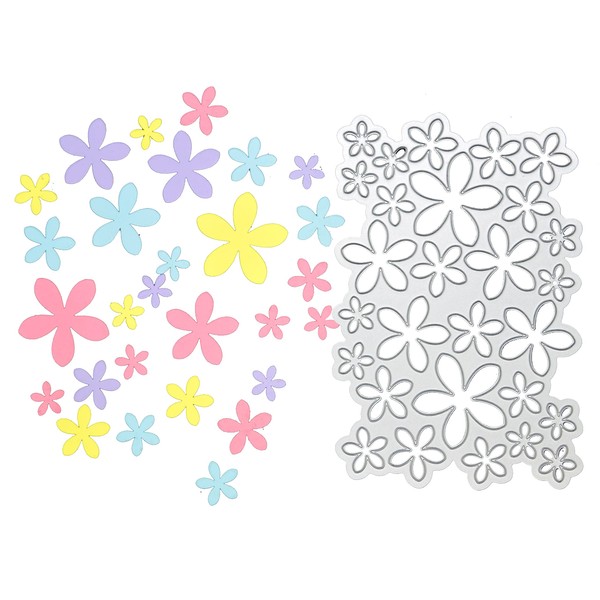 28 Flowers Petal Metal Cutting Die, Stencil Cutter, Card Making,