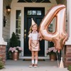 Rose Gold Number 4 Baiioons 40 Inch Number Balloons Giant