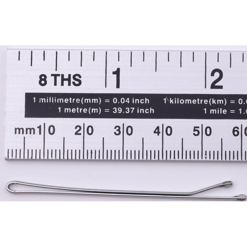 Mytoptrendz® Extra Long Metal Hair Slides Kirby Pins - White
