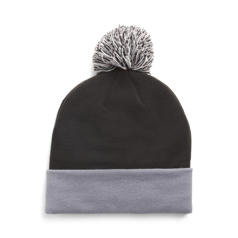Puma 024810 WRMLBL RemovAble Pom Men's Golf Beanie, PUMA Black/Slate