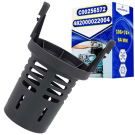 Filter Central Dishwasher 106x74x64mm Has Original Code C00256572 for Indesit 482000022004 for Whirlpool - MONTERAL