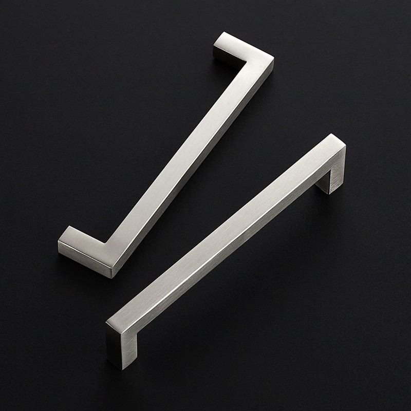 Ravinte 30 Pack 6-1/4 Inch Kitchen Square Cabinet Handles Brushed