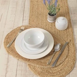VHC Brands Coastal Farmhouse Jute Placemat, Natural, 12x18, Set of 6