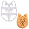 BAKERLOGY Eurasier Dog Face (Dog Breed) Cookie Cutter - Detailed