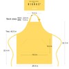 BIGHAS Adjustable Bib Apron with Pocket Extra Long Ties for