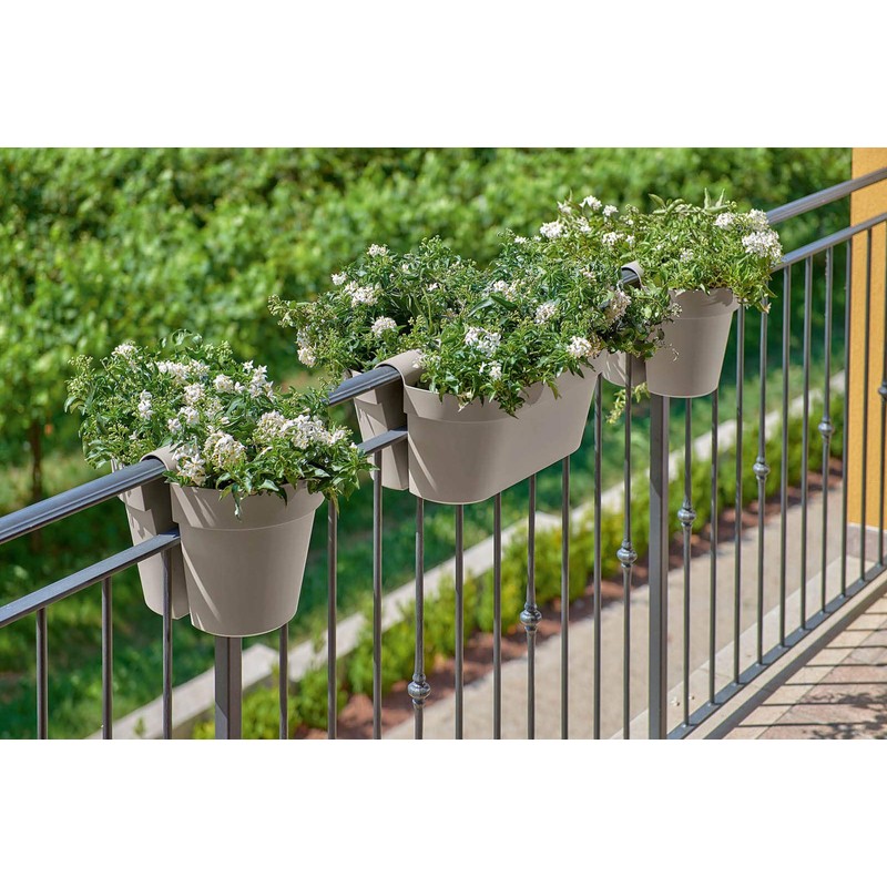 EURO 3 PLAST Vaso Be-Up Con Riserva Cm25-3032 Tortora