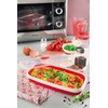 Snips Microwave Cookware Egg Poacher and Omelet Maker, Red