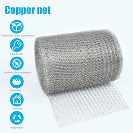 Maschendraht Drahtgitter Edelstahl, 12.7cm x 6m Drahtgeflecht Feinmaschig Edelstahlgewebe Engmaschig für Nagetierschutz, Lochfüller, Schützen von Setzlingen & Samen