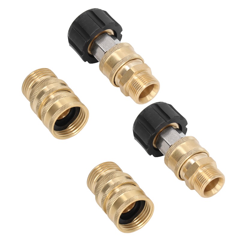 8pcs Pressure Washer Adapter Set Quick Coupler Fittings Metal Quick