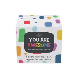 Dessie Awesome Cards - 40 Unique Mini Encouragement Cards w/Inspirational Messages. Employee Appreciation Gifts. Teacher Appreciation Gifts in Bulk. Positive Affirmation Cards.