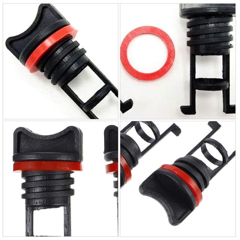 3pcs Kayak Scupper Plugs Boat Drain Plugs Kit Thread Bung