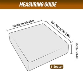 BXFUL Sofa Seat Cushion Covers, Stretch Velvet Sofa Cushion Slipcovers, Couch Cushion Covers Replacement for Individual Cushion with Elastic Fabric (1-Seater,Light Gray)