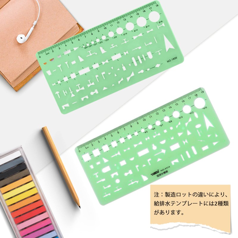UCEC Ruler Template Architect Drafting Ruler Set Design Furniture Water