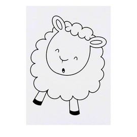 'Dancing Lamb' Temporary Tattoo - Water Resistant, Skin-Safe, Non-Toxic Transfer (TO00083449)