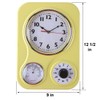 Lily's Home Retro Kitchen Wall Clock, with a Thermometer and