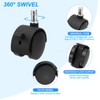 PATIKIL Office Chair Wheels with Brake 2 Inch, Replacement Desk