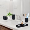Black Bathroom Accessories Set - 4 Pcs Bathroom Accessory Sets