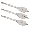 Flat Wood Spade Bits 3Pcs High Carbon Steel Set 28mm