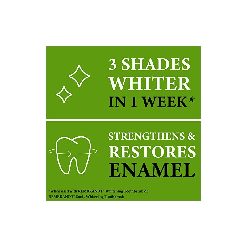 Rembrandt Deeply White + Peroxide Whitening Toothpaste, Peppermint Flavor, 3.5-Ounce