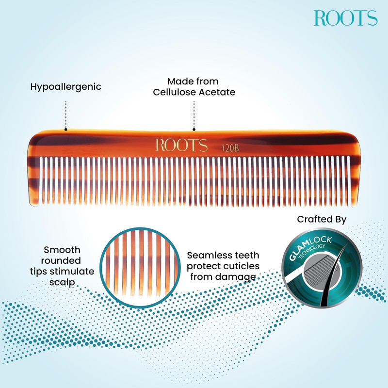 Roots - Pocket Combs For Hair - Dressing Comb -