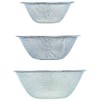 Sori Yanagi Punching Strainer, Set of 3 (6.3, 7.5, 9.1 inches (16, 19, 23 cm)