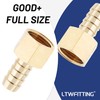 LTWFITTING Brass BSP Fitting Coupler/Adapter 1/2-Inch Female BSPP x 12mm