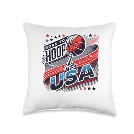 Camisetas Basketball Seleccion USA Evolution Basketball Goal Throw Pillow