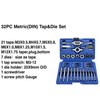 FUNFANG 32 PCS HSS Tap and Die Set Metric Wrench