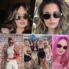 PROUDDEMON Retro Oval Sunglasses for Women Men Trendy Small Round