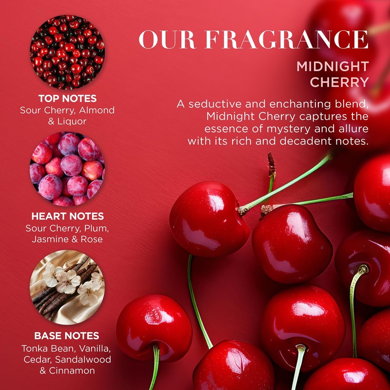 Baylis & Harding Midnight Cherry Luxury Pamper Present Gift Set