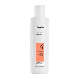 Nioxin System 4 Scalp + Hair Conditioner | For Colored or Damaged Hair with Progressed Thinning | With Niacinamide and Biotin | 10 Fl oz.