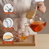 CnGlass Glass Teapot Stovetop Safe,40.6oz Clear Tea pot with Removable