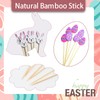 100 Pcs Easter Cocktail Picks, Easter Egg Bamboo Skewers Rabbit