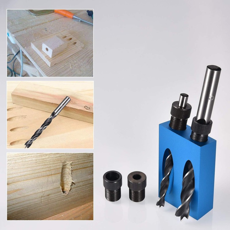JIZZU 15 pieces angle drill guide drilling aid jig kit,