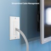 Cable Matters 2-Pack 1-Gang Wall Cable Pass Through Wall Plates