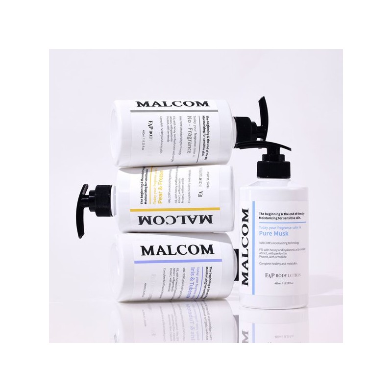Malcolm FAP triple moisturizing care body lotion (unscented) 480ml 520ml