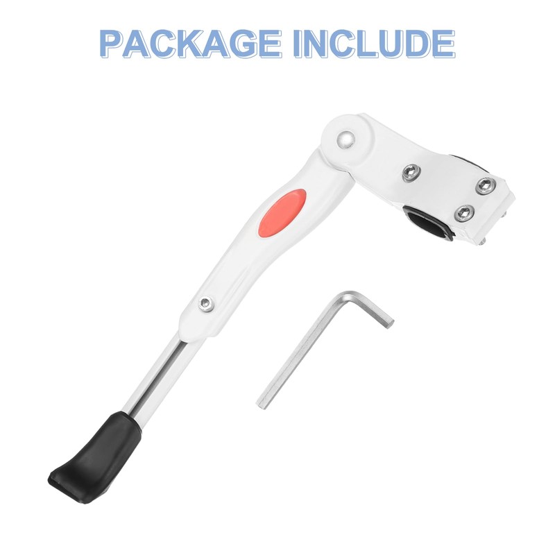 sourcing map Back Bike Kickstand Aluminium Adjustment Bicycle Single-Side Kick