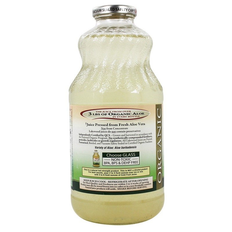 Lakewood, Organic Aloe Vera Juice, 32 Fl Oz