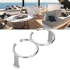 Double Open Ring Cup Holder 316 Stainless Steel Universal for