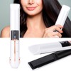 Professional USB Charging Mini Electric Hair Straightener Curler Cordless Hair